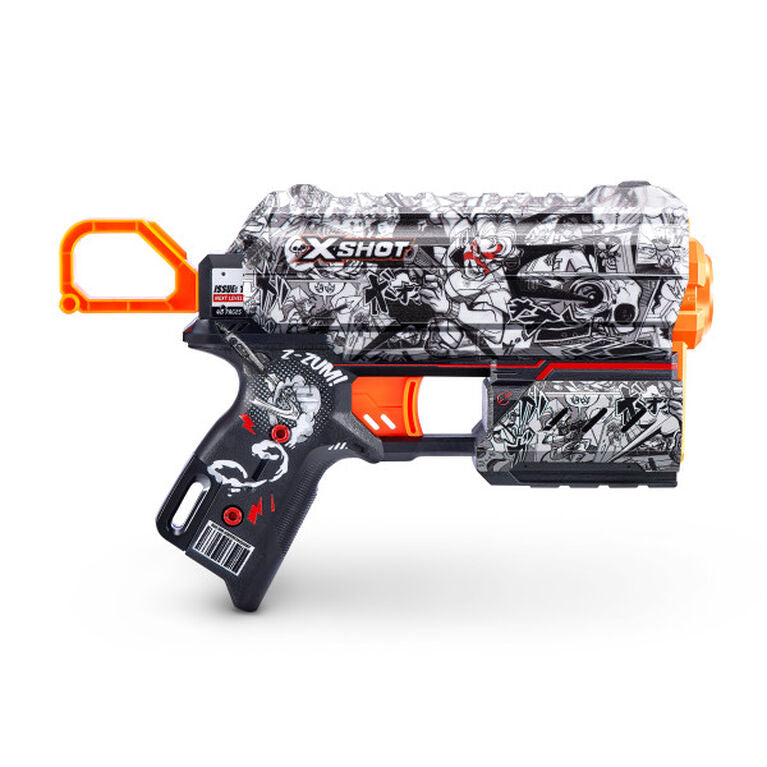 Lanceur de Fléchettes Zuru X-Shot Skins Flux (8 fléchettes) Nouveau / Illustrate