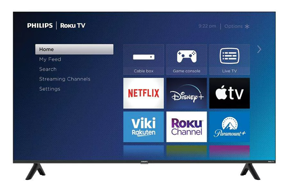 Téléviseur Philips 43" 4K intelligent Roku (43PUL6673)