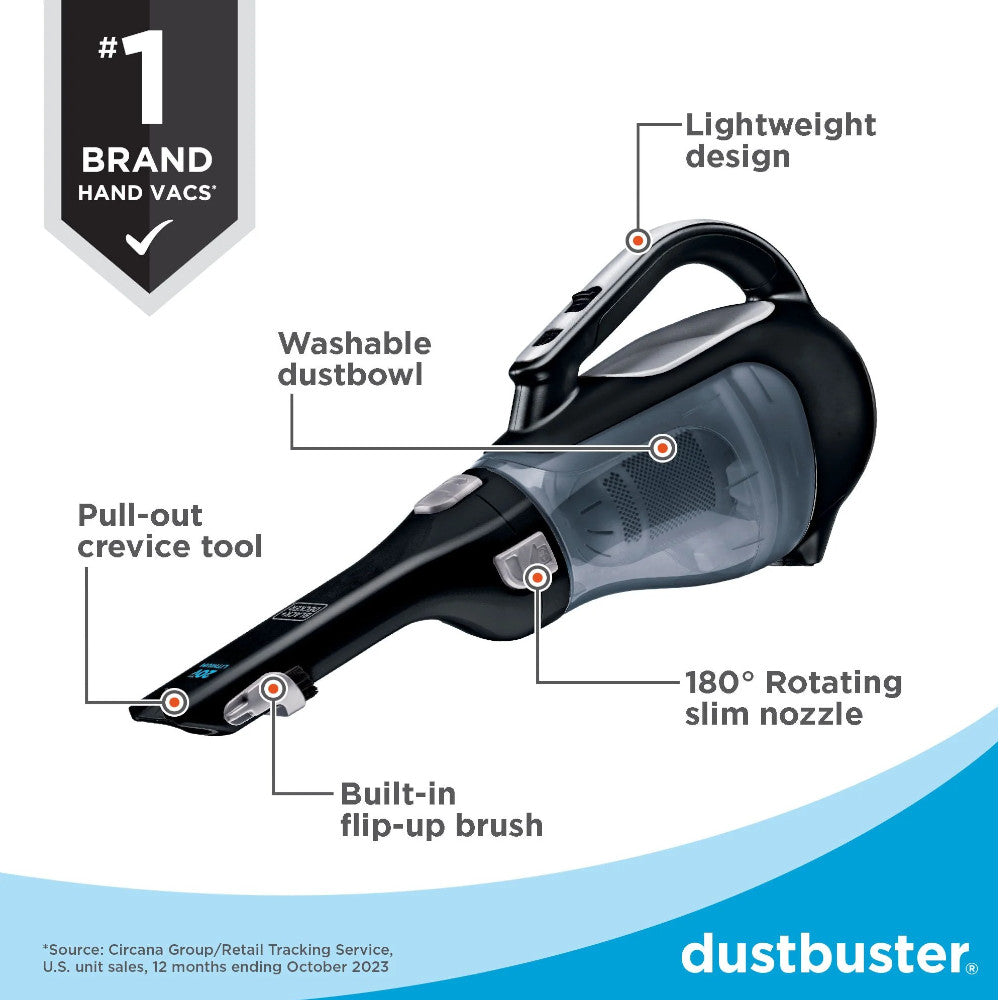 Aspirateur à main Black & Decker sans fil 20V Dustbuster (BDH2000L)