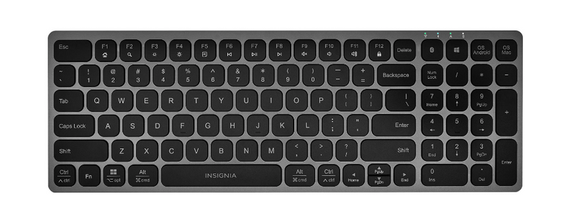 Clavier Bluetooth sans fil mince d'Insignia - Gris