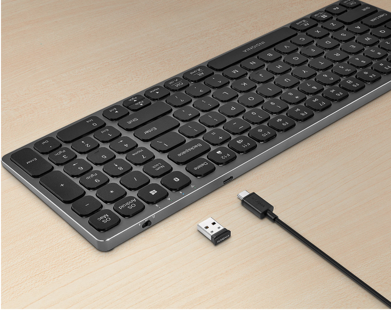 Clavier Bluetooth sans fil mince d'Insignia - Gris