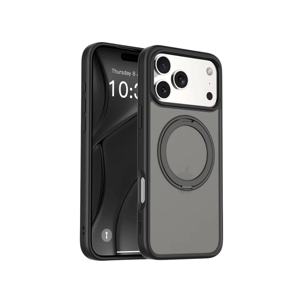 Coque Caseco hybride avec support Anneau MagSafe intégré pour Phone 17 Pro