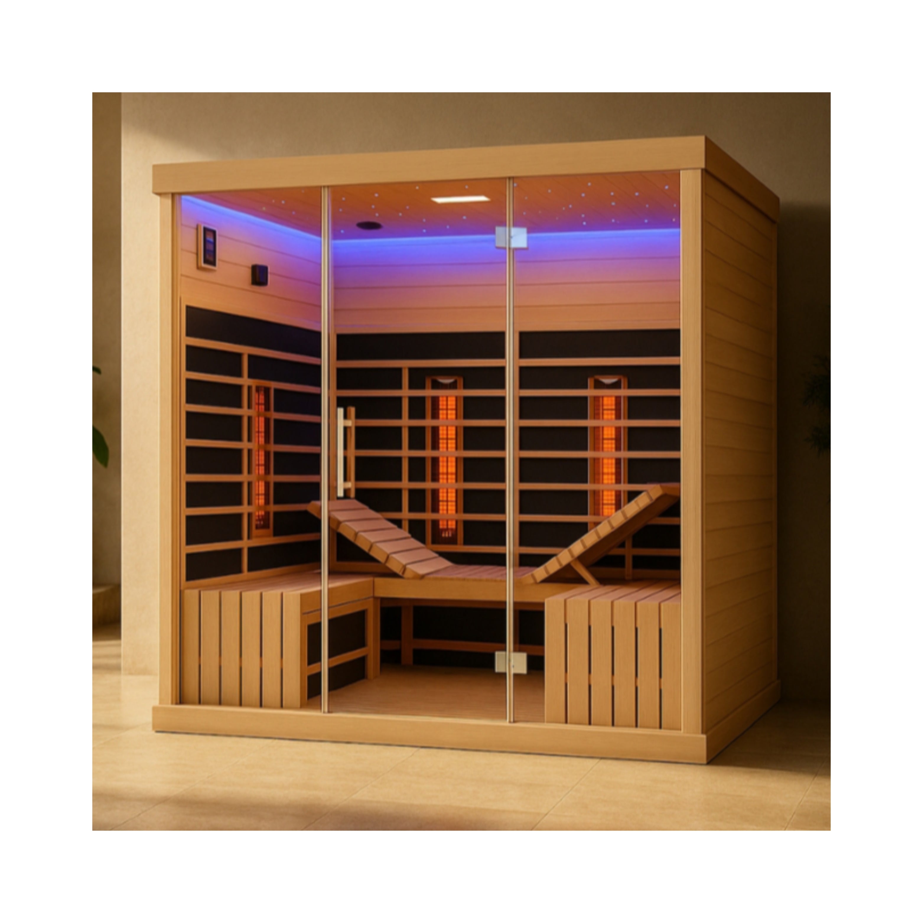 Westinghouse infrared sauna for 5-6 people with chromotherapy - Indoor use only (WES43-6000)