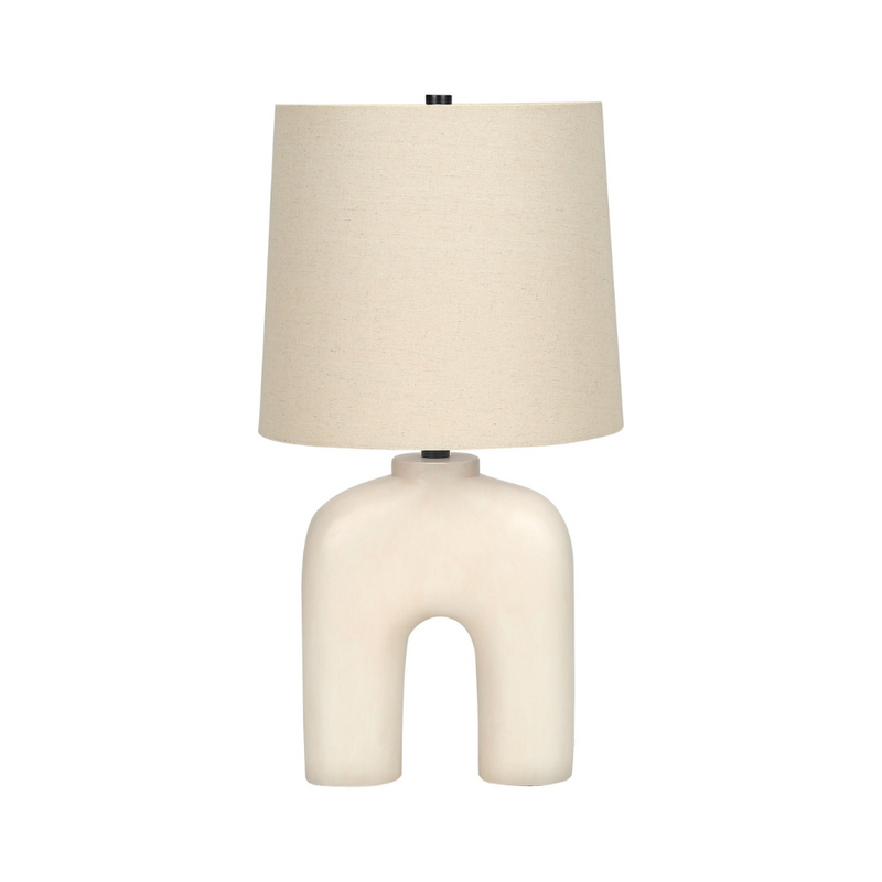 Lampe de table Monarch - Luminaire - Crème résine / Beige (I 9728)