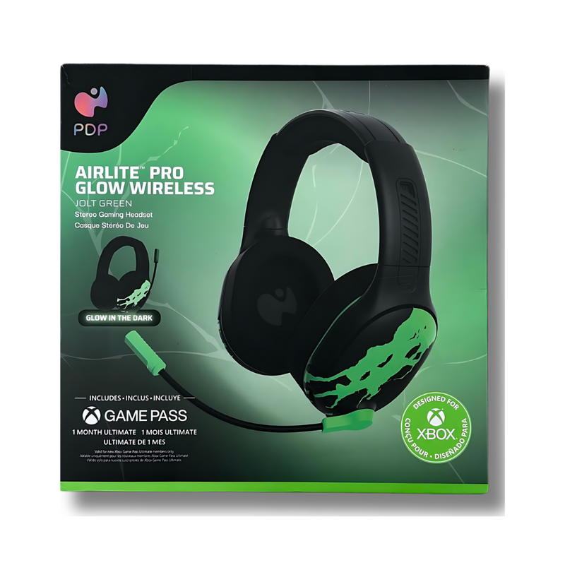 Casque filaire PDP Airlite Pro Glow In The Drak - Noir intégral pour Xbox