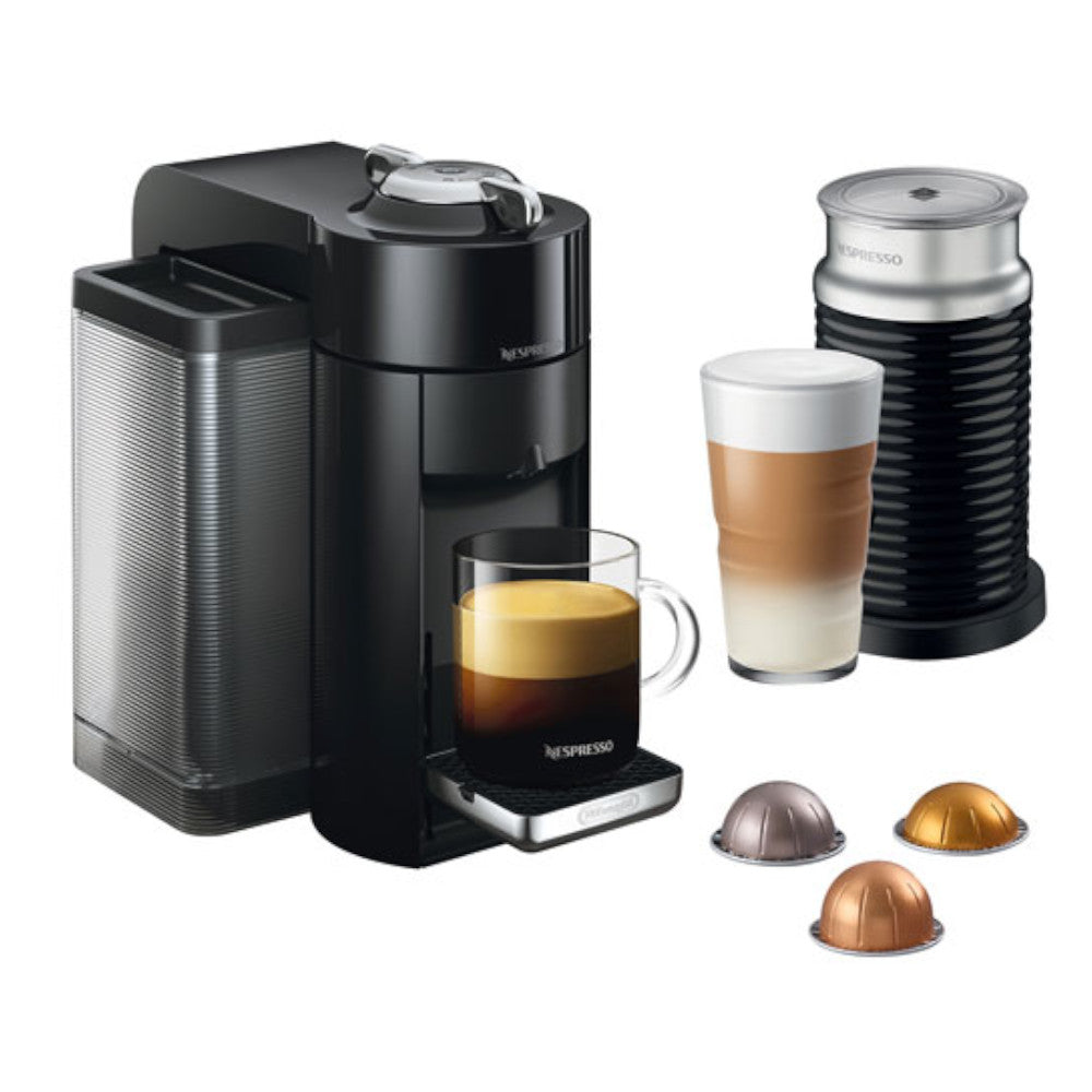 Nespresso Vertuo Coffee and Espresso Machine with Aeroccino Milk Frother (ENV135BAECA)
