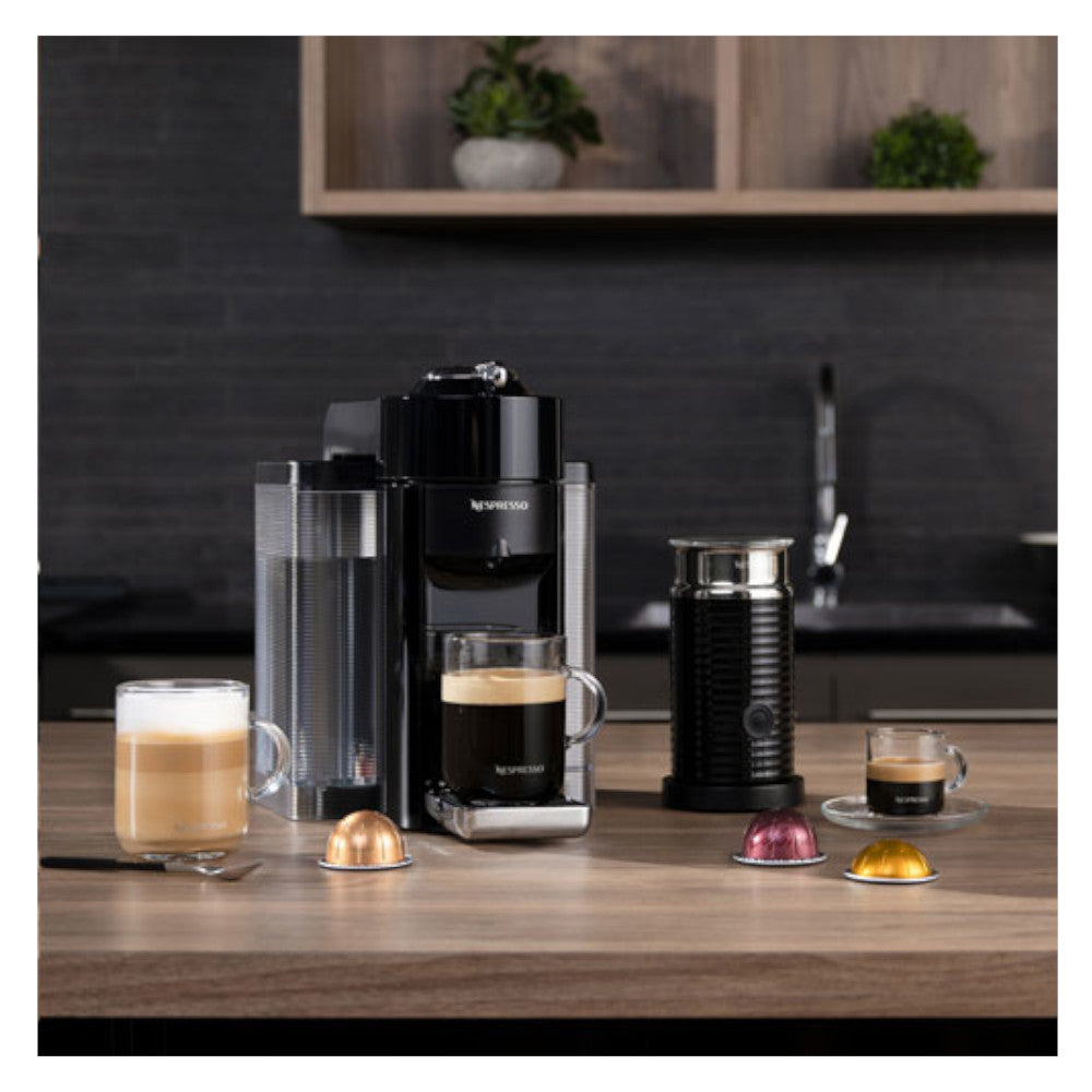 Nespresso Vertuo Coffee and Espresso Machine with Aeroccino Milk Frother (ENV135BAECA)