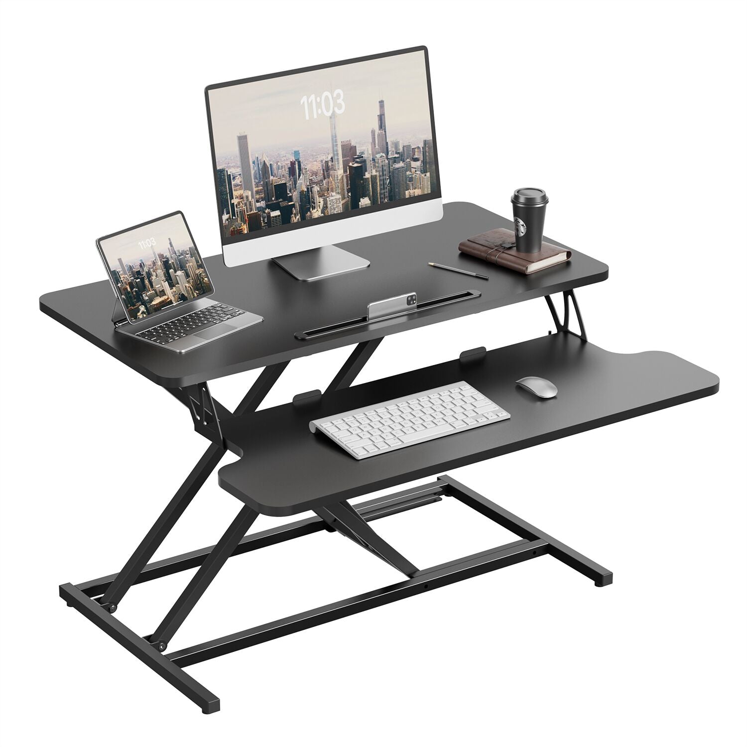 Plateforme de bureau réglable Ergomaker - Noir 32''