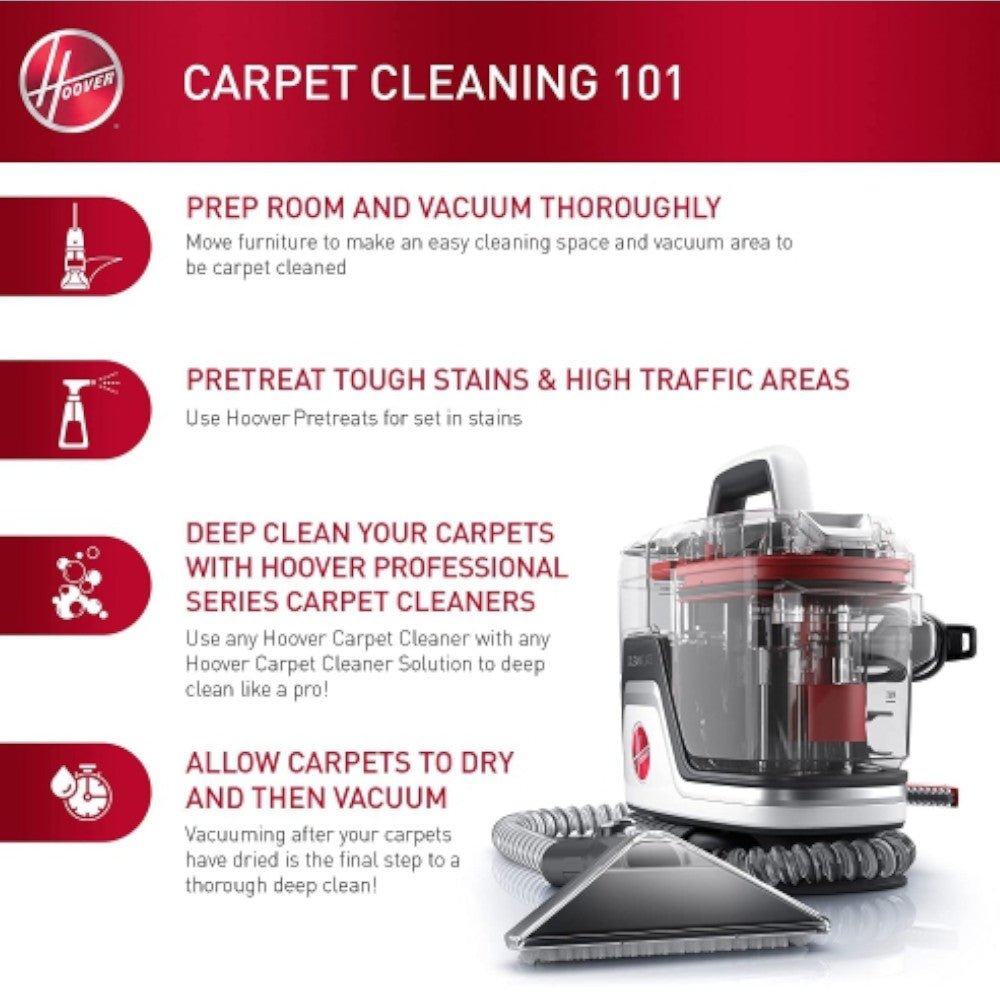 Hoover CleanSlate Spotless Pet Portable Carpet & Upholstery Spot Cleaner (FH14042VCDG3)