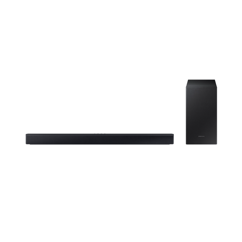 Barre de son Samsung 2.1 canaux avec haut-parleur d’extrêmes graves sans fil (HW-C445) - Les soldes du printemps - Nouveau