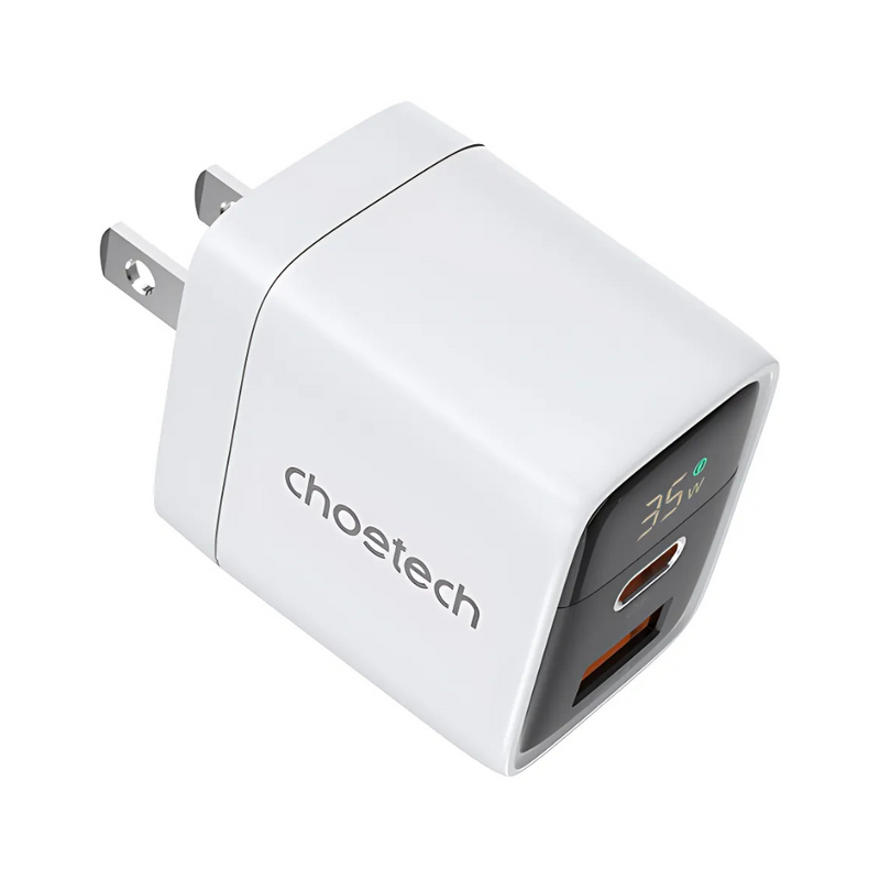 Chargeur mural ChoeTech  Port USB-A + 1 port Type-C 35W