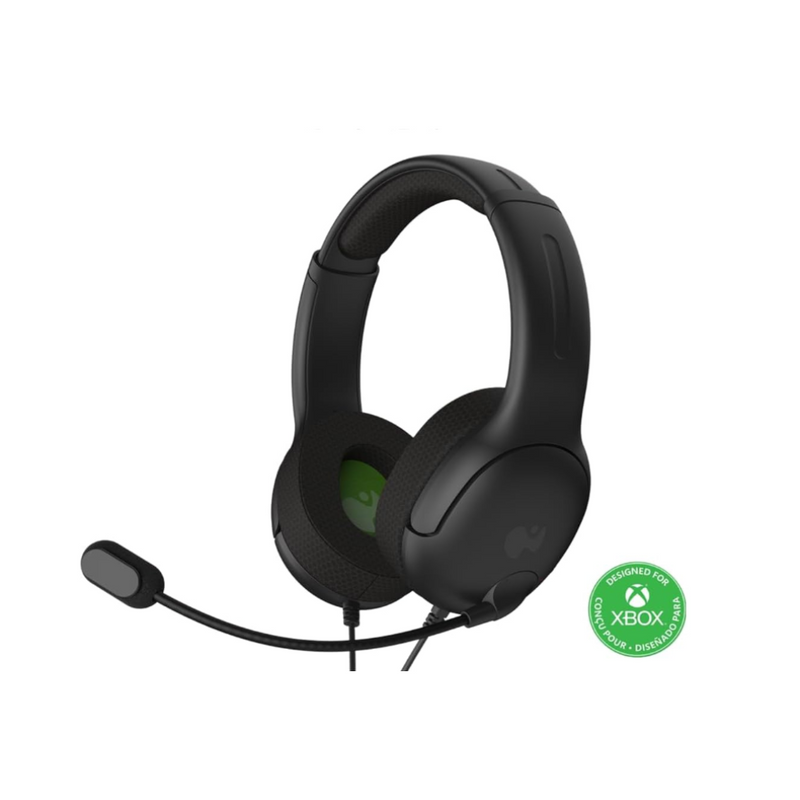 Casque de jeu filaire PDP AIRLITE : Noir - Compatible avec Xbox Series X|S, Xbox One, Xbox, Windows 10/11