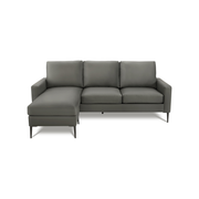 85" Monarch Chaise Sofa - Grey PU (8J34A02)