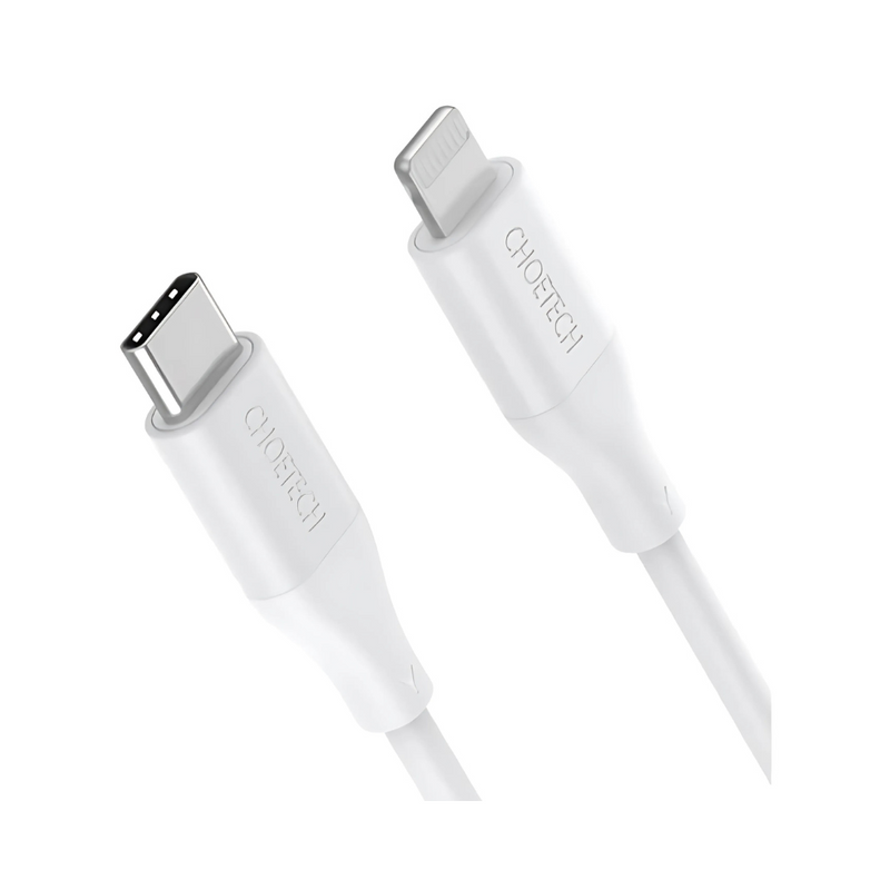 Câble de Chargement Choetech Type-C vers Lightning 1,2m - Blanc