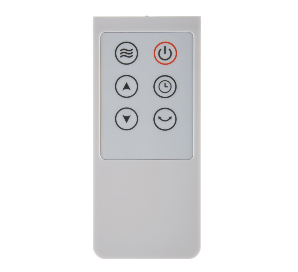Radiateur de plinthe en tour oscillant NOMA avec télécommande et thermostat, 1 500 W, blanc