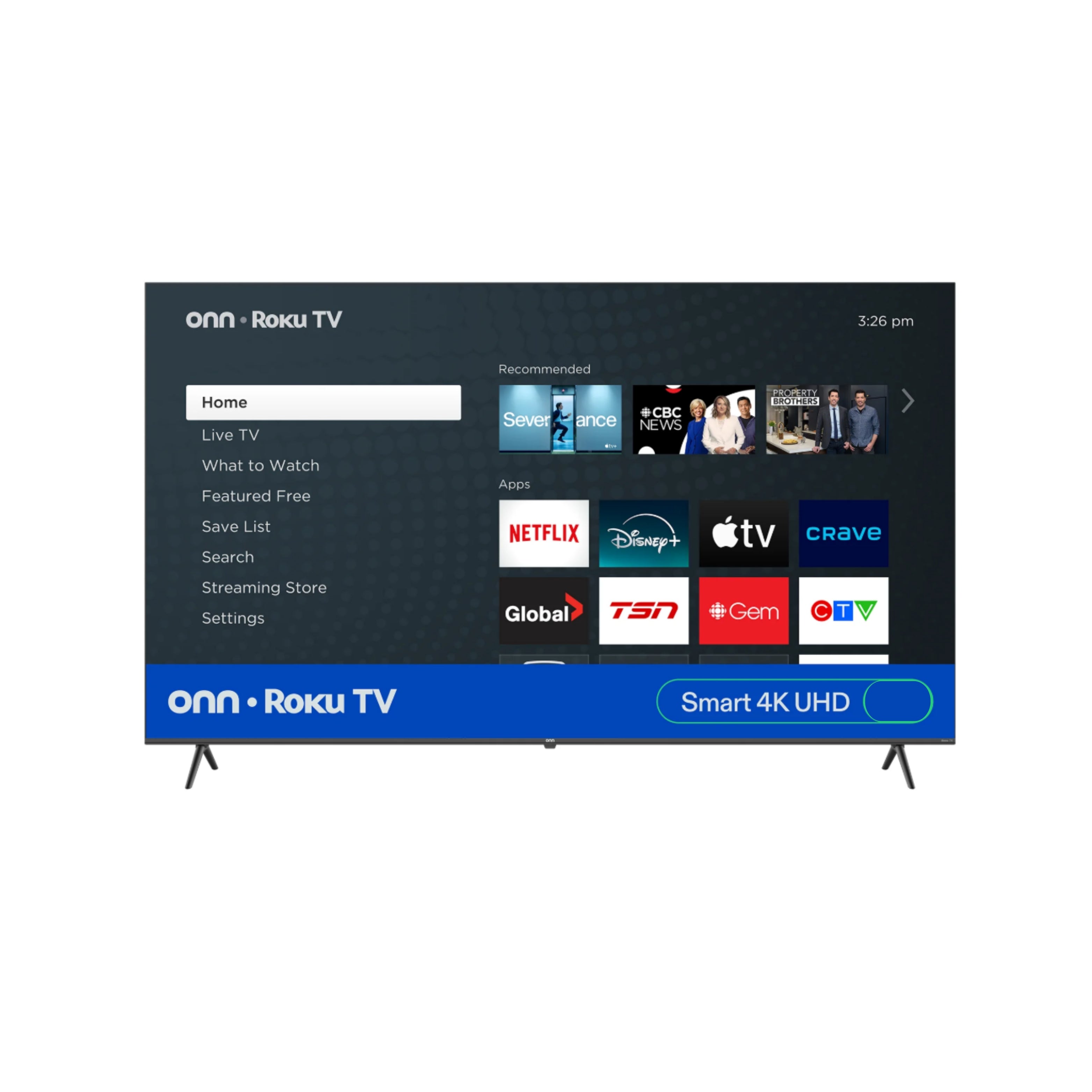 Téléviseur ONN 85'' 4K UHD intelligent RokuTV (100150805)