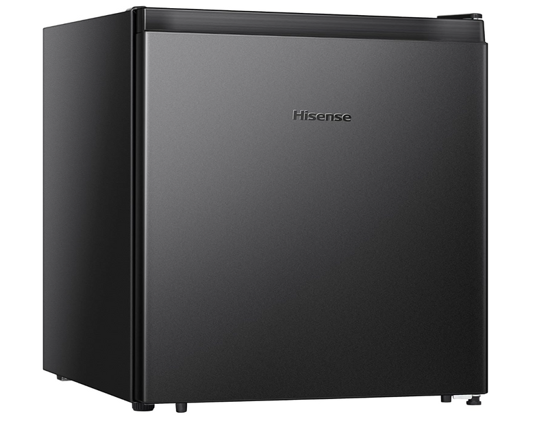 Réfrigérateur compact Hisense Energy Star (réversible à porte simple, mini réfrigérateur avec pieds réglables, 1,6P³ (RC16C1GBE)