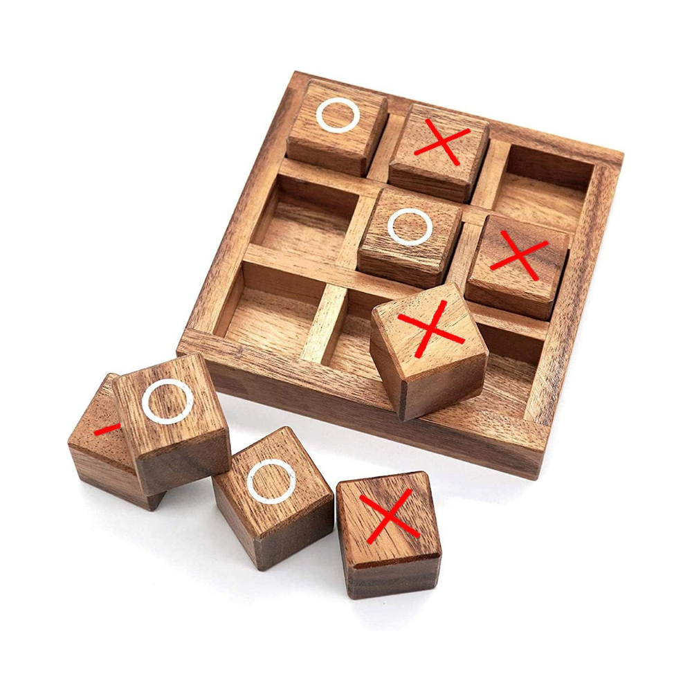 Jeu de société Tic Tac Toe en bois (HD-05764) Nouveau