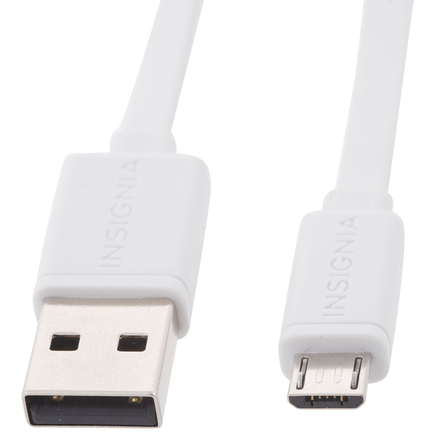 Insignia 1.2m (4ft) USB 2.0 to Micro-USB Flat Cable (NS-TMCDT2WF-C)