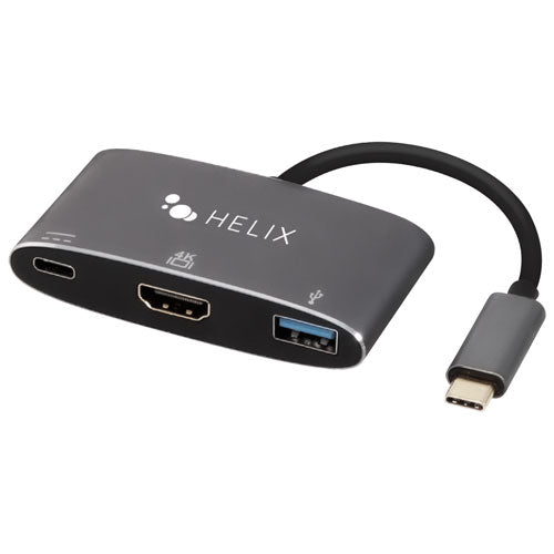 Concentrateur 3-en-1 USB-C à HDMI/USB-C/USB-A de Helix (ETHHUB3)