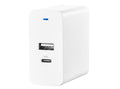 Chargeur mural 2 ports USB-A/USB-C de 30 W d'Insignia (NS-MWC30W2W-C) - Blanc