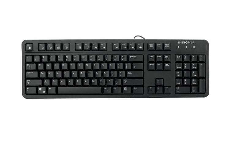 Clavier avec fil d'Insignia - Noir - Anglais -PROMOTION-