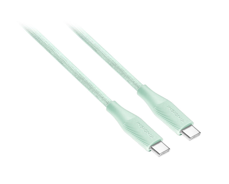 Câble tissé USB-C à USB-C de 3 m (9,8 pi) d'Insignia (NS-MCCC10GR22-C) - Vert