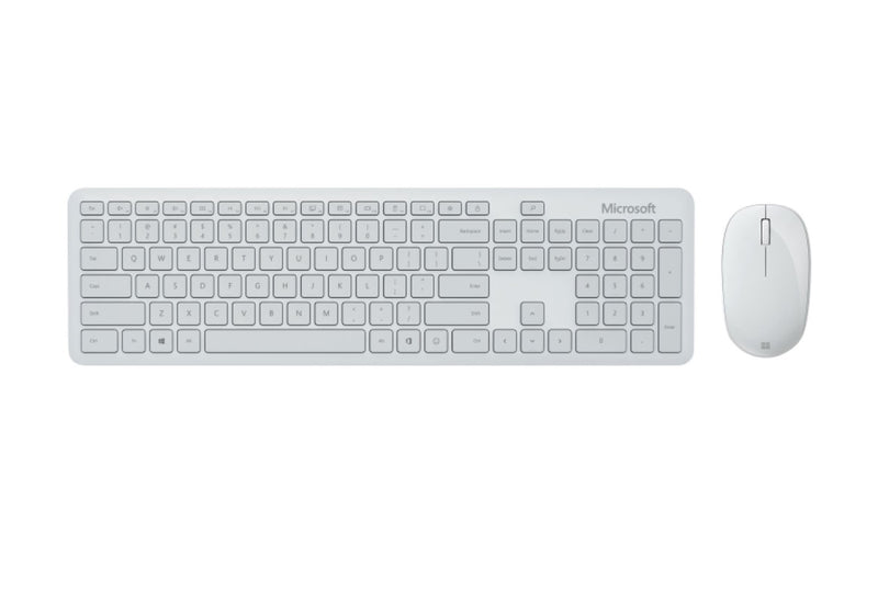 Clavier et souris de bureau Bluetooth à lumière rouge de Microsoft (QHG-00031) - Gris - Anglais