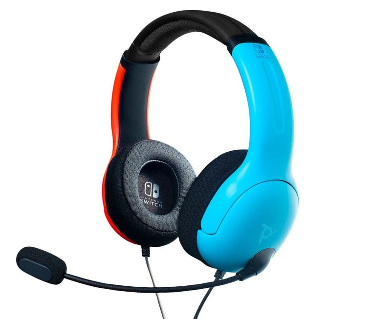 Casque de jeu LVL40 de PDP pour Switch - Bleu/Rouge