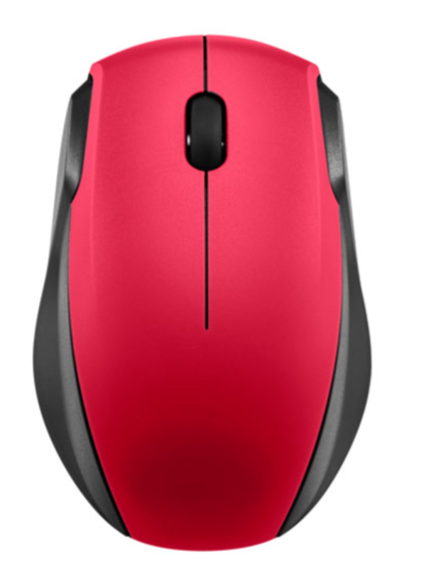 Souris optique sans fil d'Insignia - Rouge